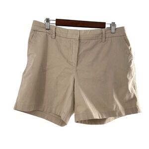 Cambridge Dry Goods Beige Cotton Blend Shorts 12 Chino Beach casual Preppy